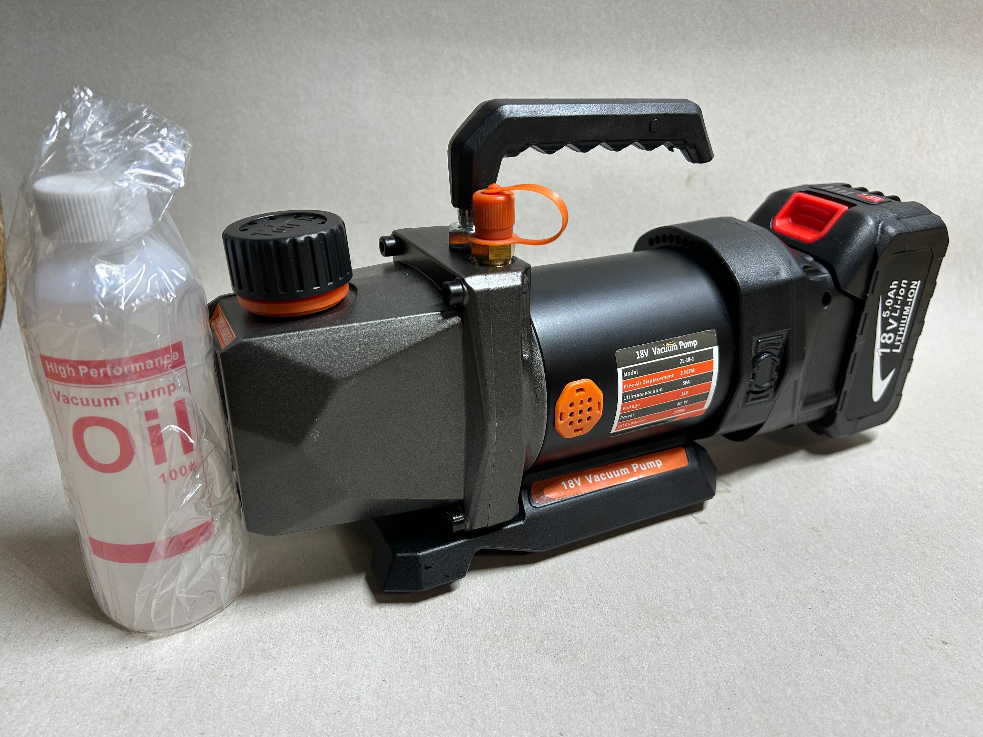 Pompa de vid la baterie, pompa de vacuum.