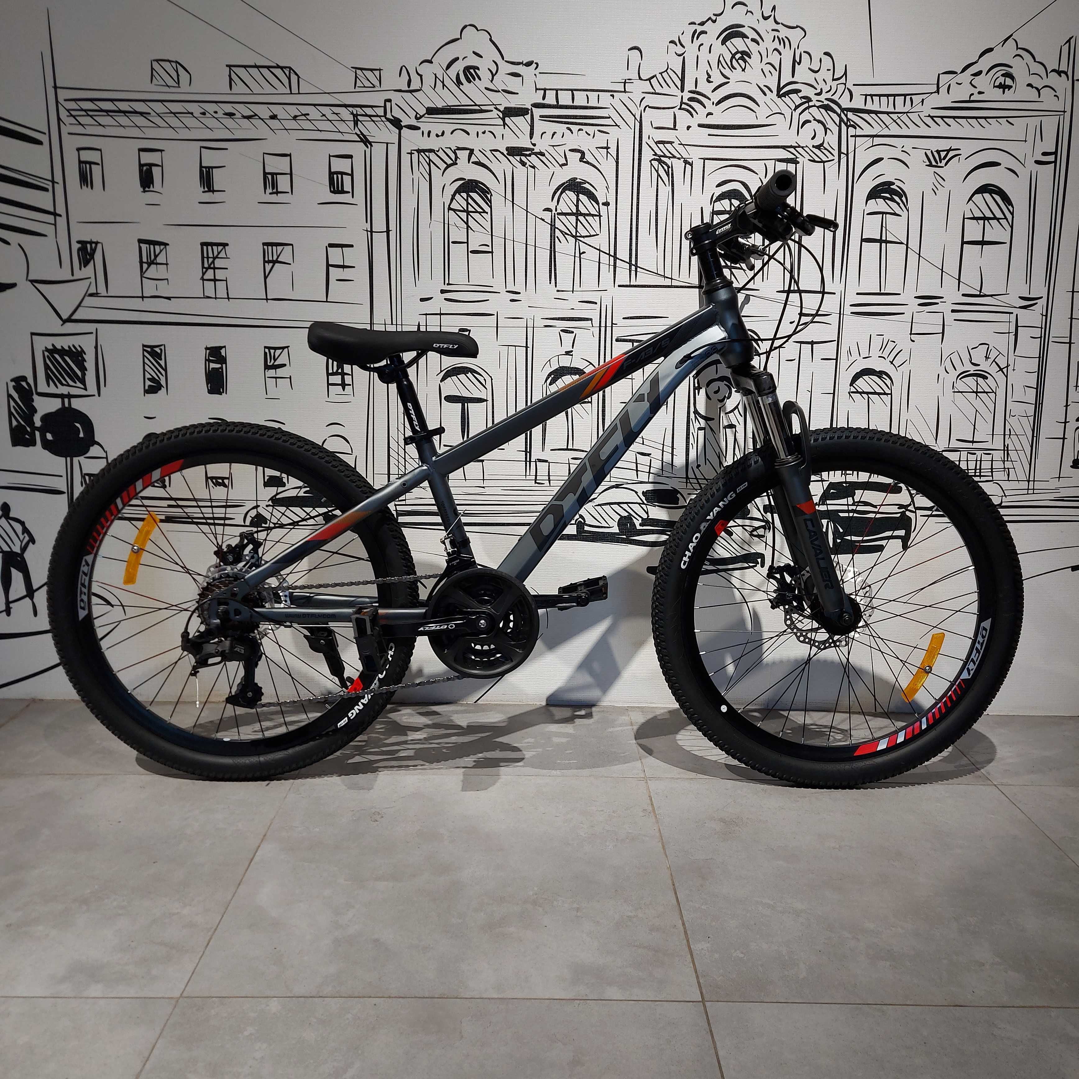 Горный Велосипед "DtFly" для подростков. 24" колеса. MTB. Скоростной.