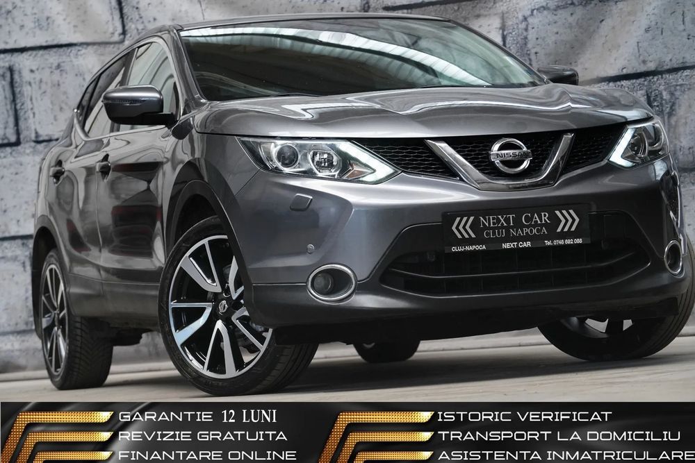 Nissan Qashqai GARANTIE 12LUNI*RATE*REVIZIE*Transport*Navi*Led*Xenon*Incalzire*Camera