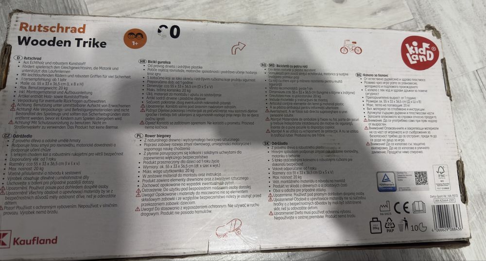 Tricileta Noua Kid Land din lemn