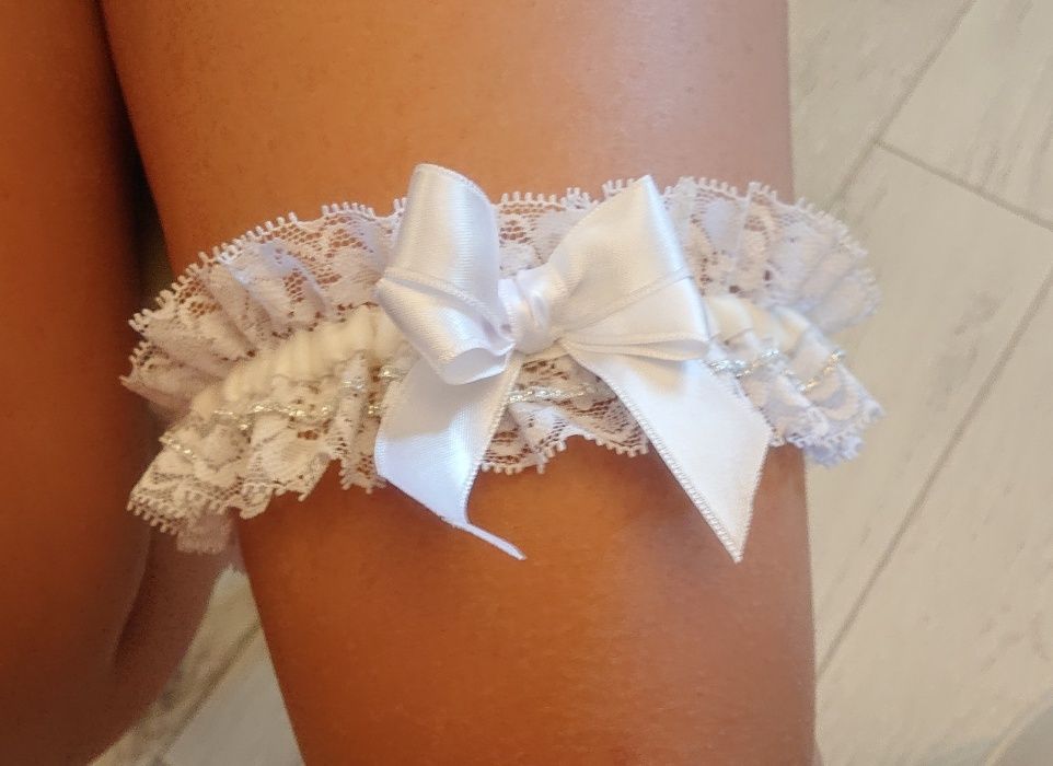 Jartiera mireasa NOUA hand made 100% in Romania Bridal garter