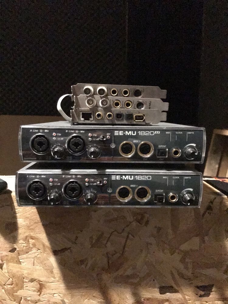 emu1820m 3броя audio interfaces
