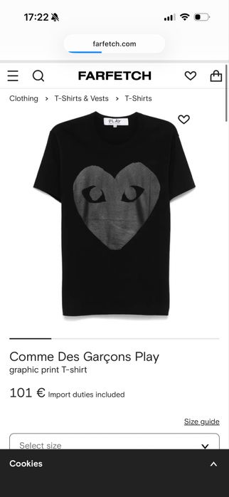 Comme Des Garçons Play T-Shirt/тениска