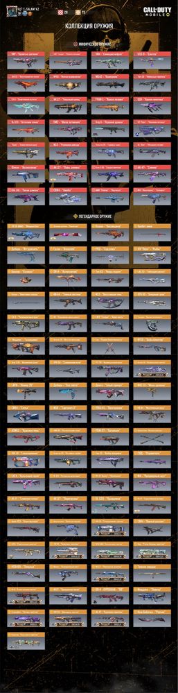 Call of Duty mobile жирный аккаунт. Все мифики