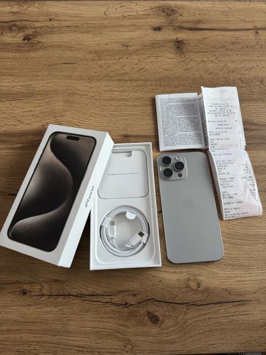 Iphone 15 Pro Max Natural Titanium 256GB ГАРАНЦИОНЕН