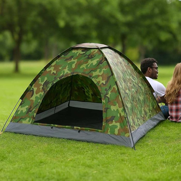 Камуфлажна, четириместна, водонепромокаема палатка 208 X 208см