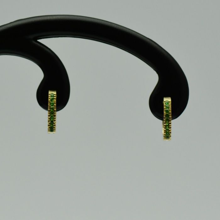 Cercei din aur galben cu granate cod 2171