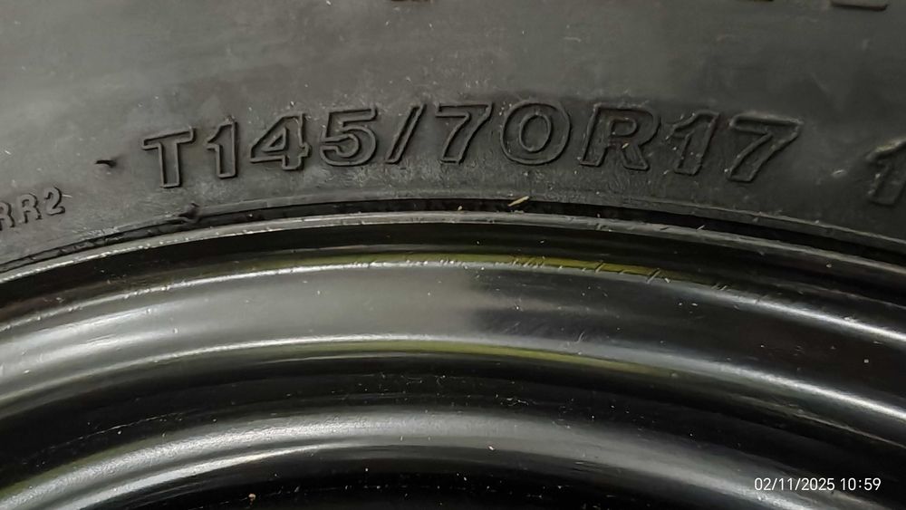 Оригинална резервна гума Т145/70 R17 за Тойота Авенсис - чисто нова!