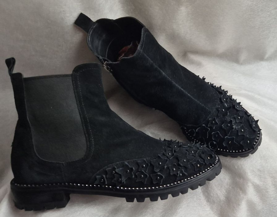 Ghete piele naturala Italia nr.38