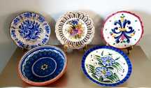 Farfurii vechi din ceramică italiană