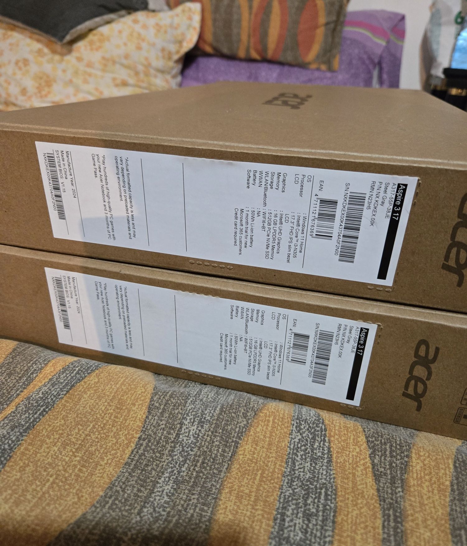 Acer A317-55P-38JE с Windows 11