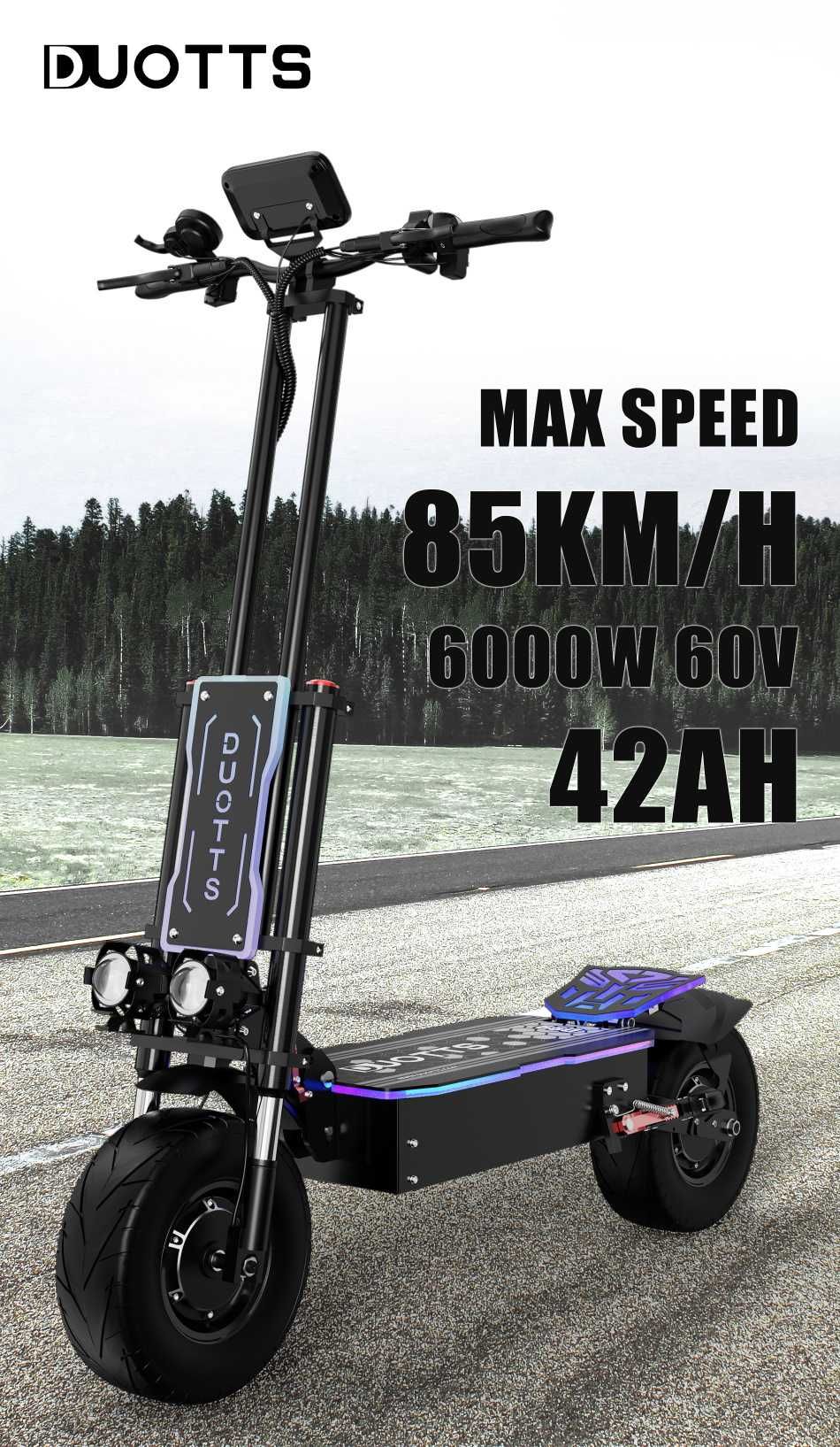 Scooter Electric Duotts D99, 6000W, 38Ah, max 100km, max 85 km/h