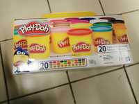 Pasta modelabila plastelina Play-Doh Super Colour Pack 20 buc, NOU