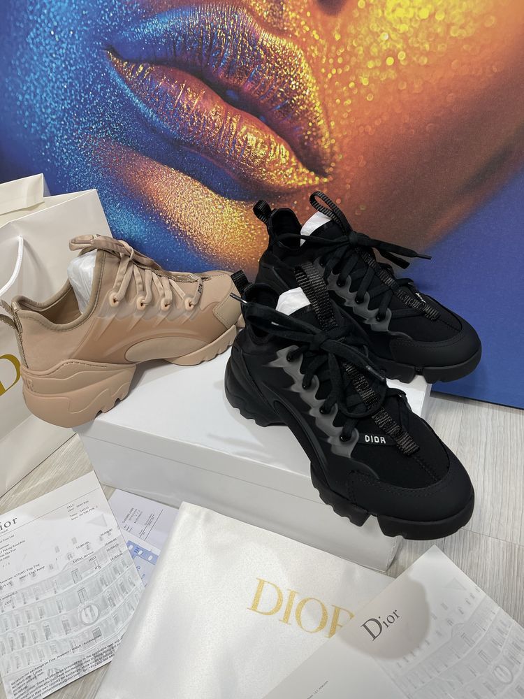 Adidasi Christian Dior D-Connect piele naturala Full Box