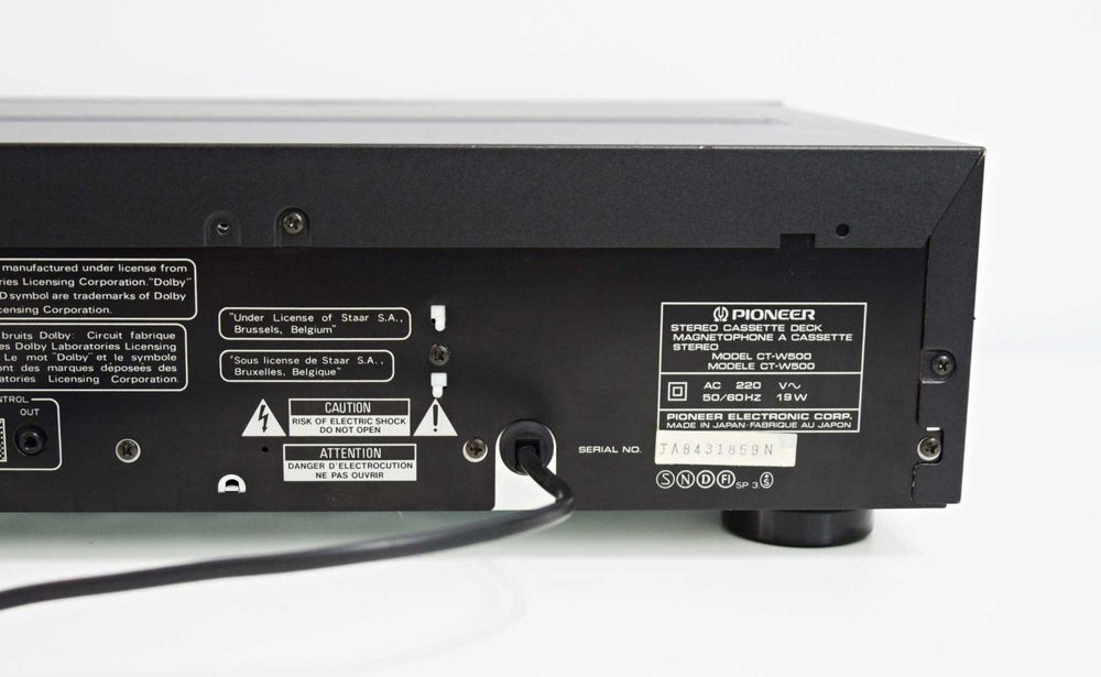 Deck dublu Pioneer CT-W 500, casetofon