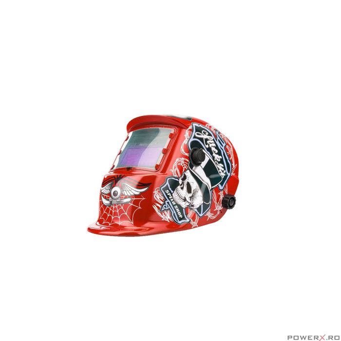 Masca pentru sudura automata heliomata, auto-intunecata, Red Technic