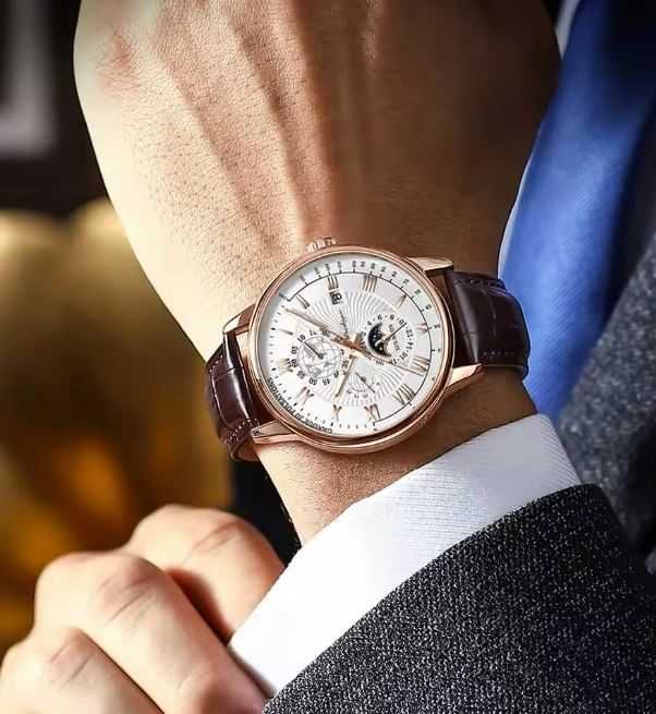 Ceas de mână elegant pentru bărbați Argintiu / Auriu