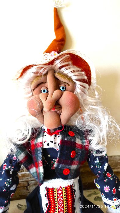 Кукла Баба Яга. 80 см.Ръчно изработена кукла.