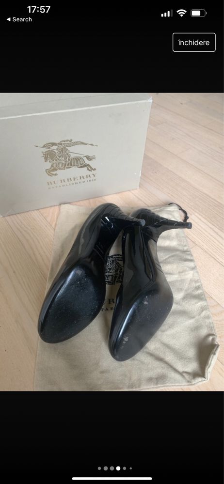 Pantofi Burberry full box