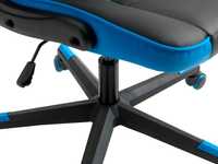 Геймърски стол VOJENS черна/синя изкуствена кожа/мрежа