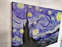 Картина Звездна Нощ Репродукция на Ван Гог -ръчен релеф