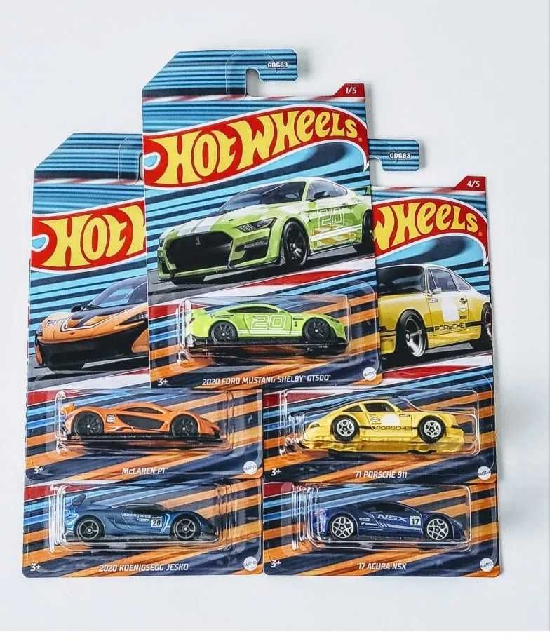 Set Hot Wheels Racing Circuit x5 1:64