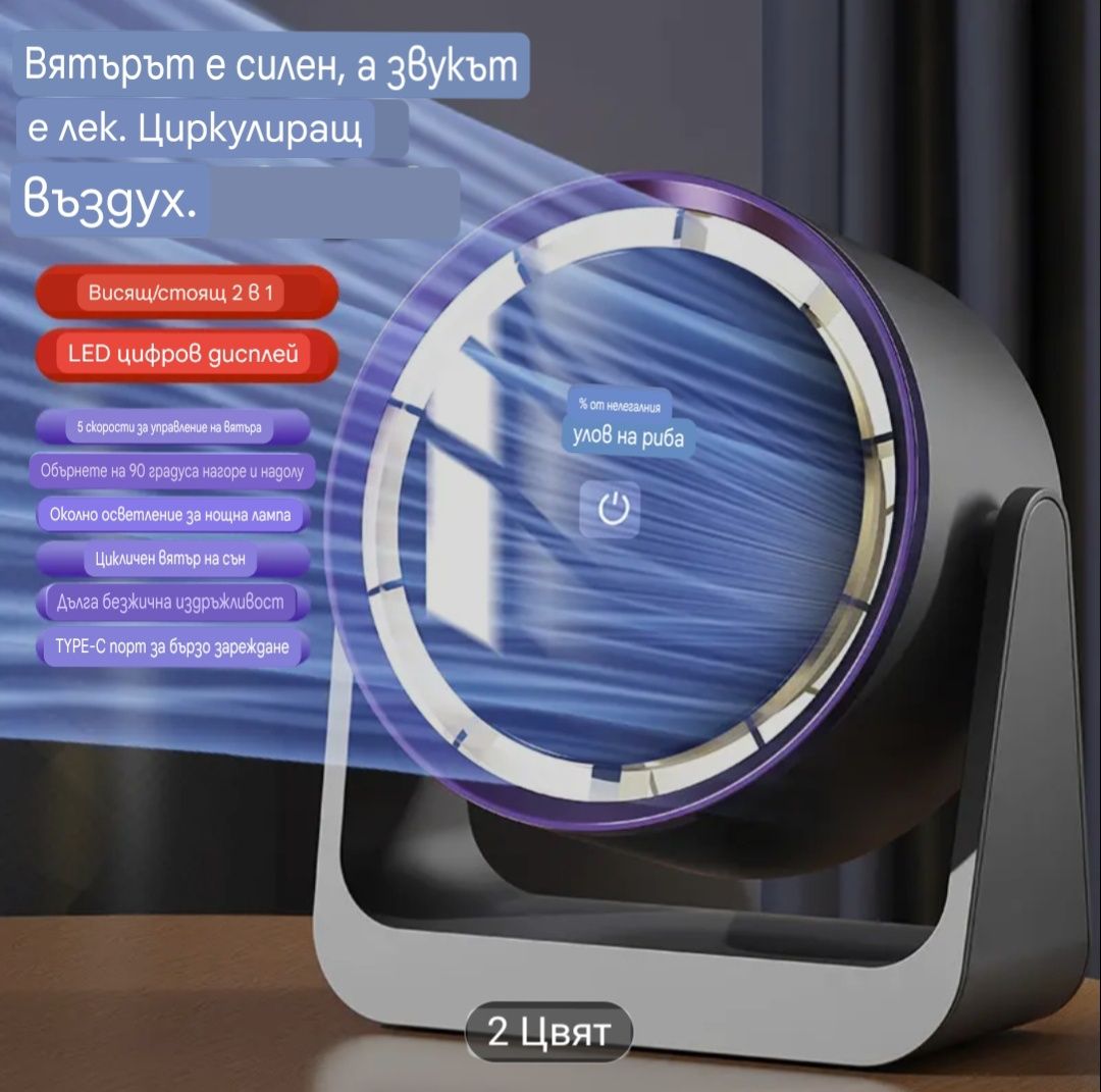 Модерен Мобилен Вентилатор