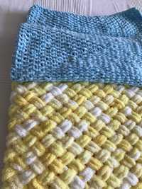 Бебешки ръчно плетени пелени/ одеяла
