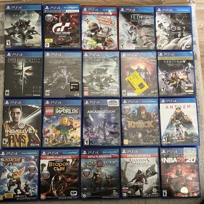 Диски ps4 в отличном состоянии срочно