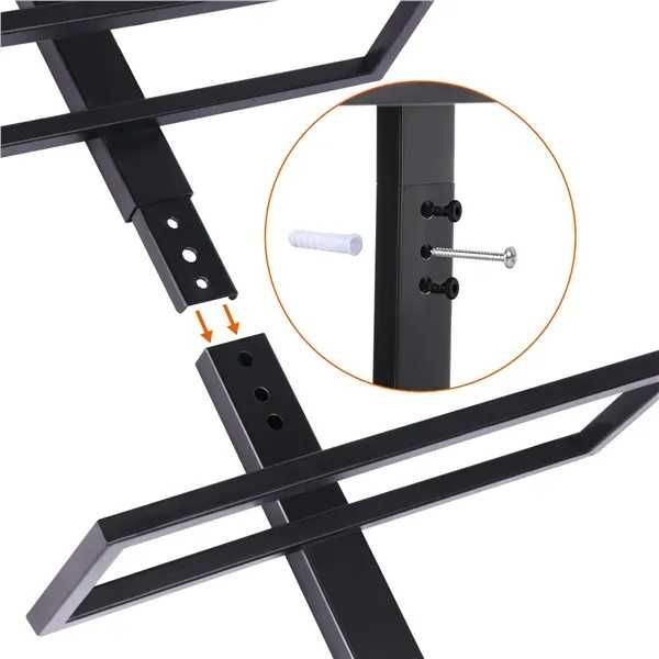 Suport vin suspendat metalic 10 sticle stil industrial negru |S 591491