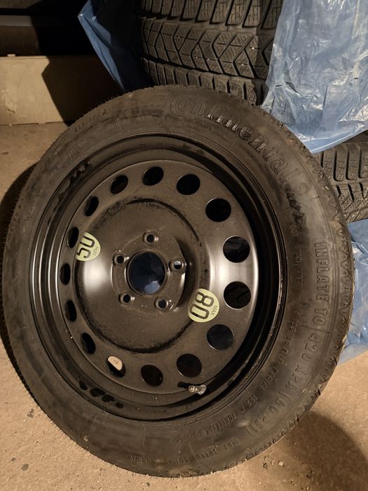 Rezerva - janta originala bmw  135/80/17 avelopa continetal