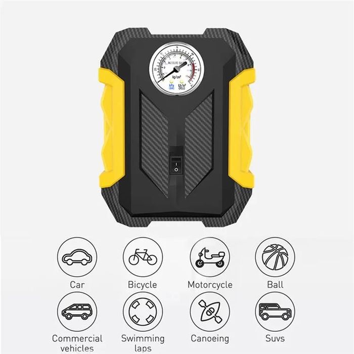 Компресор за гуми №3740-2 Мини компресор 120W цифров/показател 22 цили