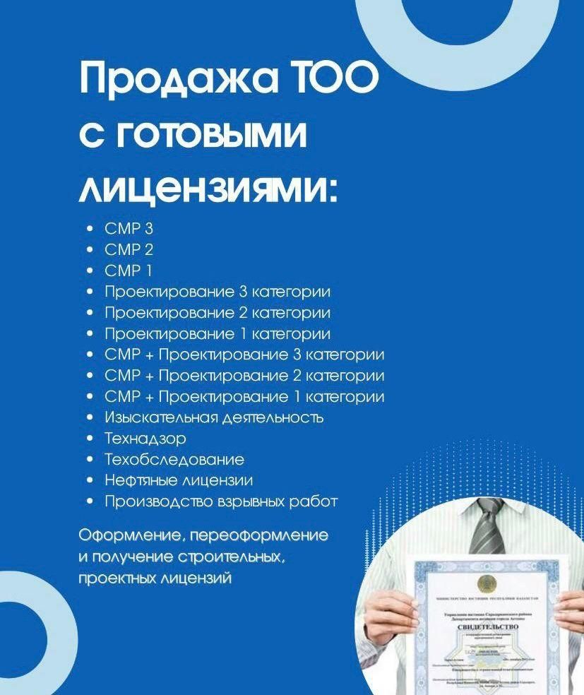 Покупка и Продажа ТОО! Купля-Продажа готовых фирм, тоо