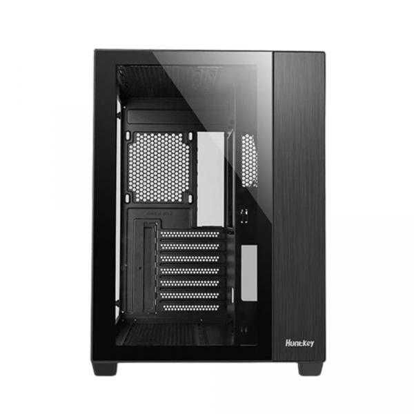 Huntkey CASE  S980 Black / White with ARGB FAN кейс компьютерный