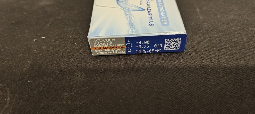 Lentile de contact bilunare ACUVUE -4.00 -0.75 10