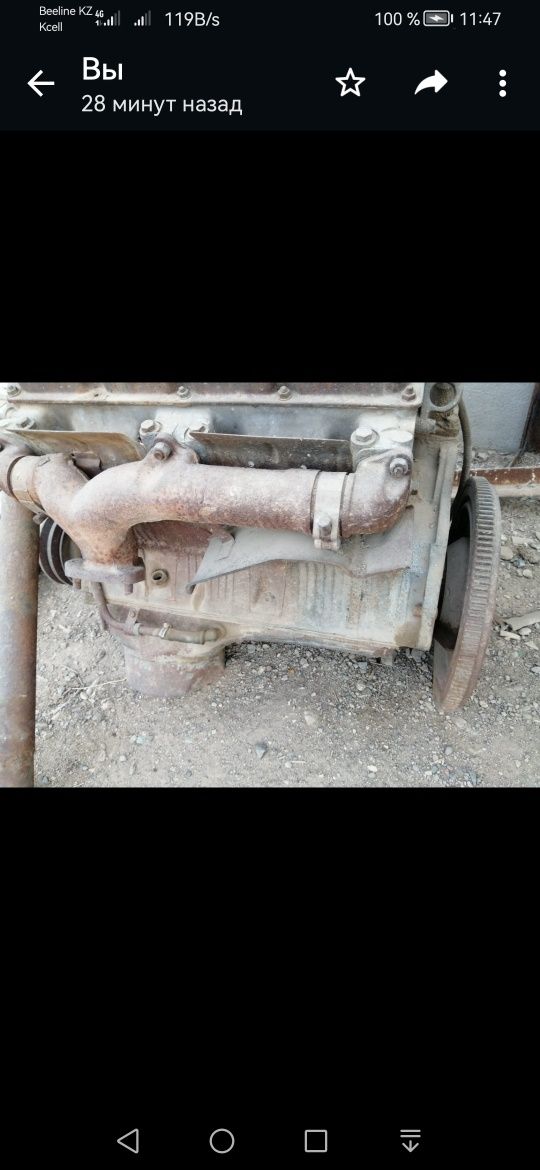 Двигатель Зил131 ,головки блоков,коленвал на месте в сборе