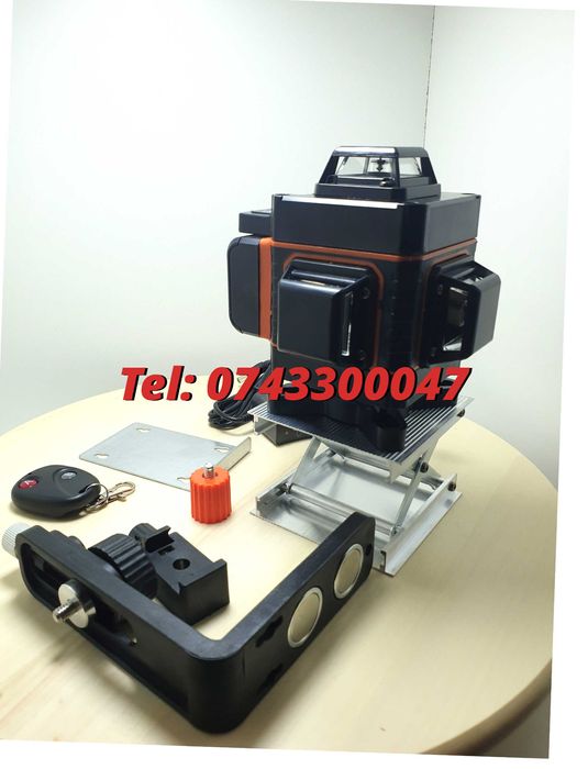 Promotie  Nivela Laser  Laser Verde 4d 16 Linii Cu Telecomanda Fara T