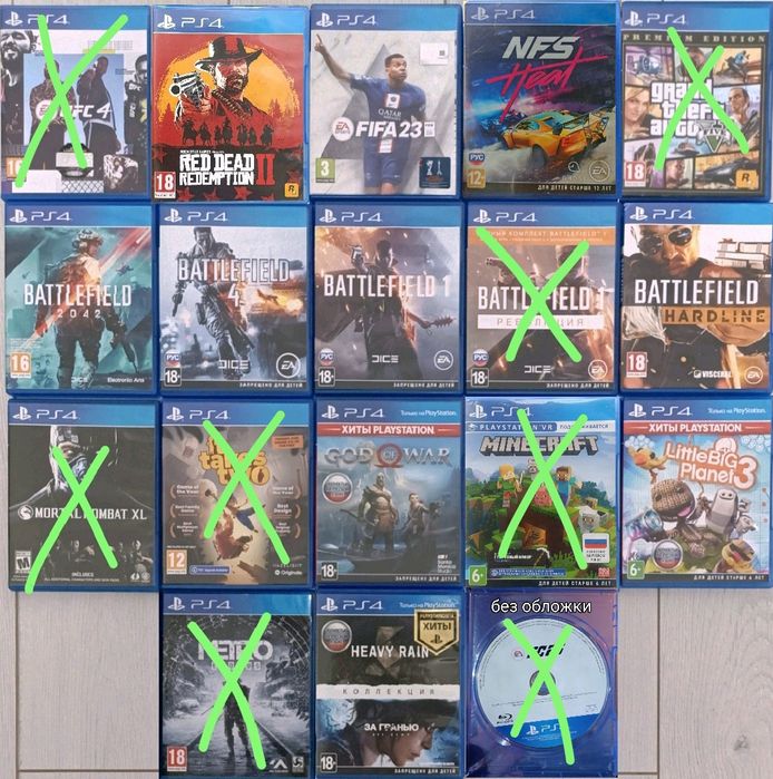 Игры для playstation 4 и ps5 на дисках в наличии в Кокшетау