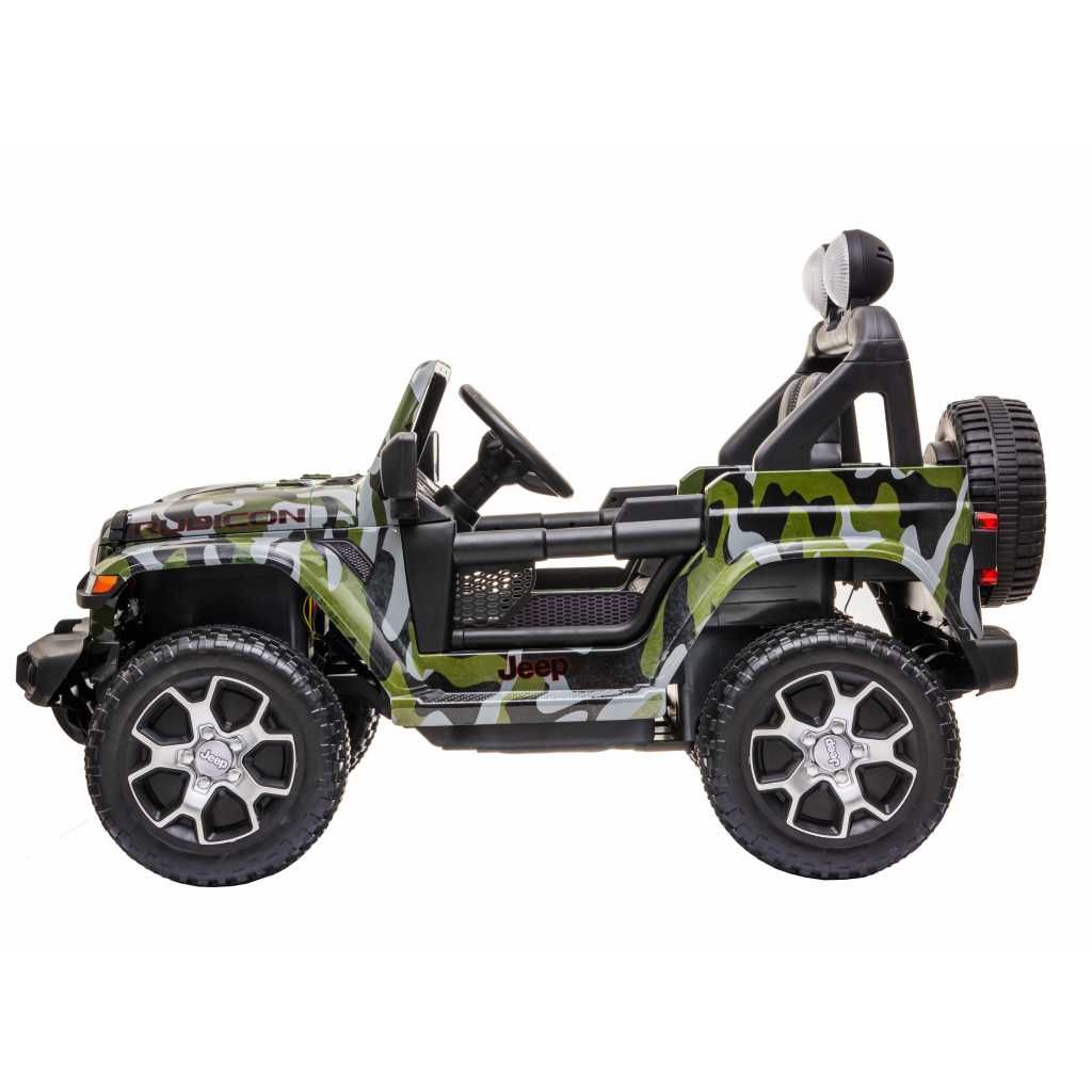 Masinuta electrica copii 2-8 ani Jeep Rubicon 180W 4x4, R.Moi Camuflaj