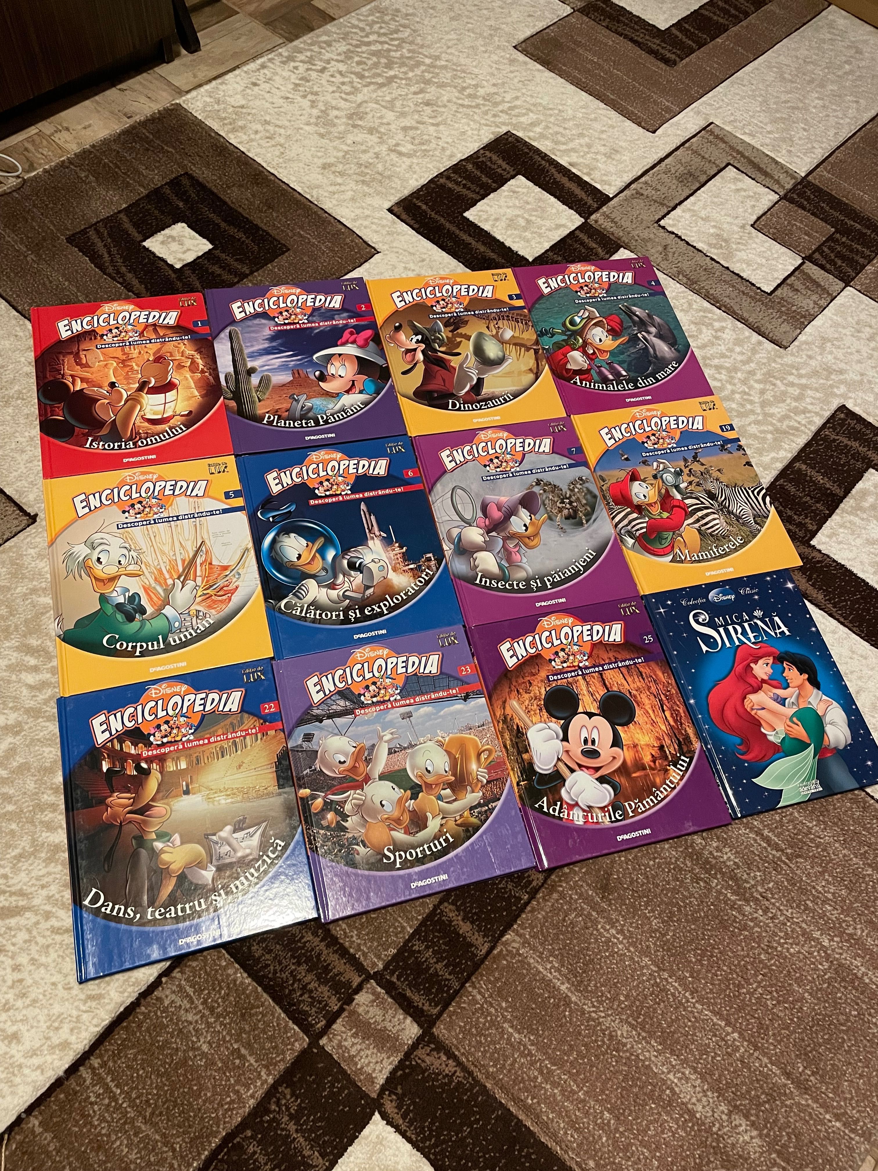 Colecție de cărți Disney Enciclopedia/ ediție 11 volume+mica sirenă