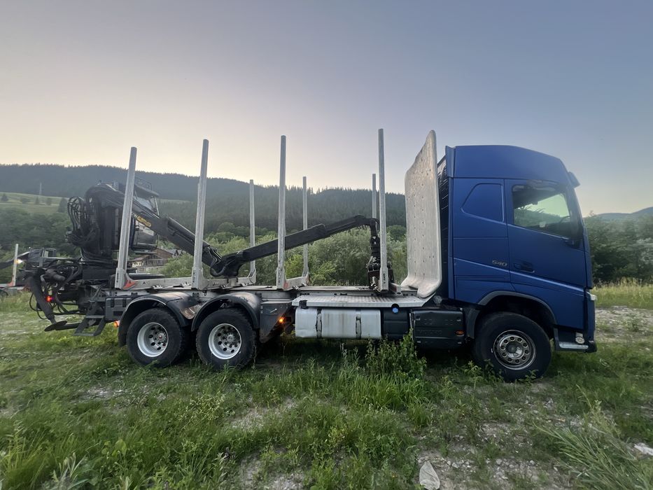 VOLVO FH13 Macara Epsilon M110 transport forestier lemn bustean