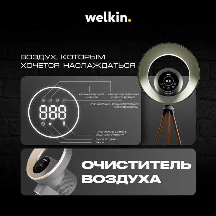 Срочно.!! Лучшая Цена‼️‼️ Очиститель воздуха Welkin YUKKA + вентилятор