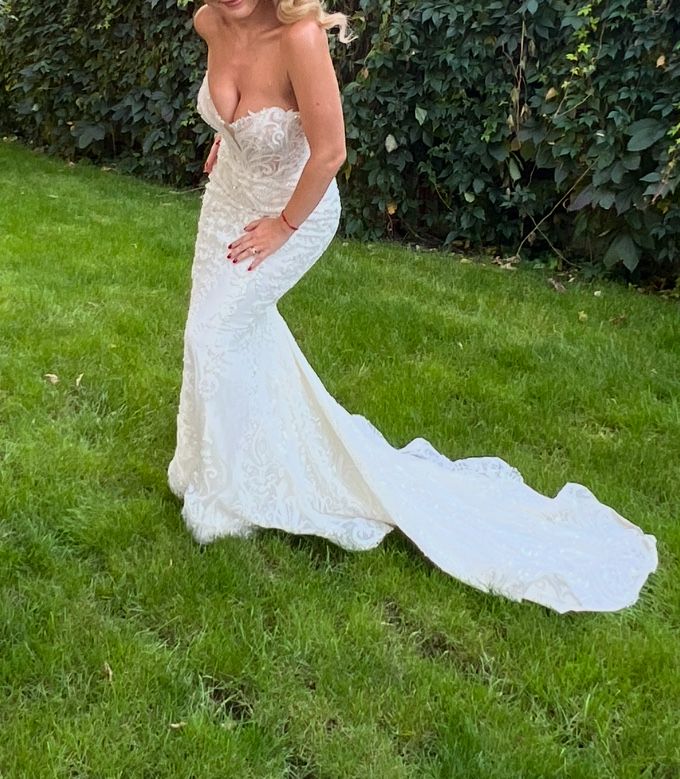 Rochie mireasa sirena, xs-s, cu trena, La novia.
