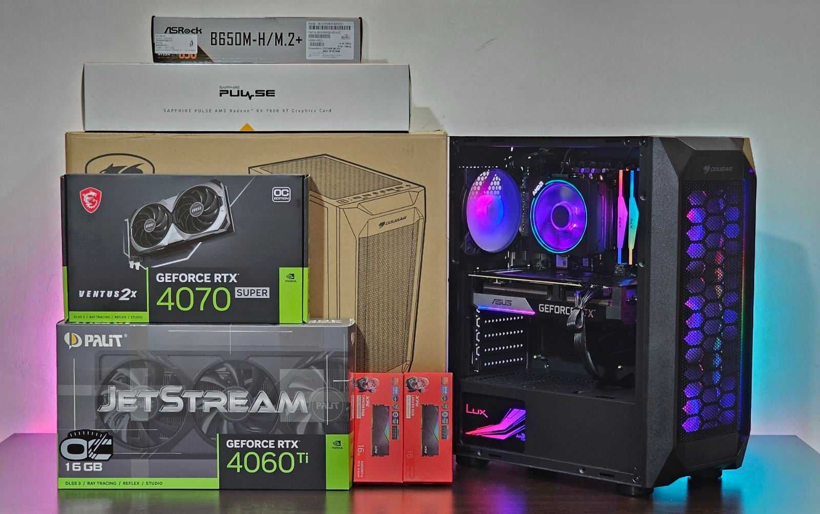 RTX 5060 8GB/Ryzen 5-7500F/RAM 16GB/SSD 512GB/Чисто Нов+Гаранция!