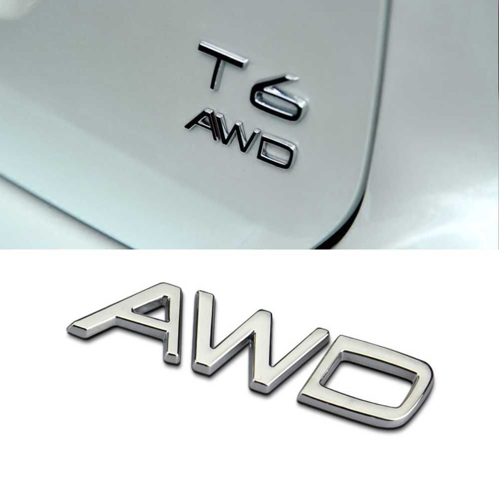 Emblema AWD, T5, T6, D5 spate portbagaj Volvo