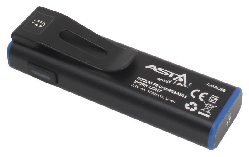 Работна led лампа led cob, 800lm с акумулатор li-ion 3.7v 1200mah