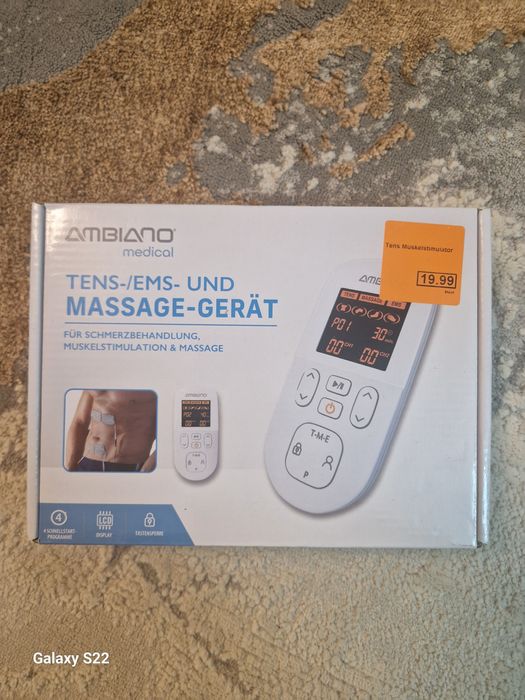 Aparat TENS/EMS Ambiano Medical – Nou, pentru masaj și electrostimular