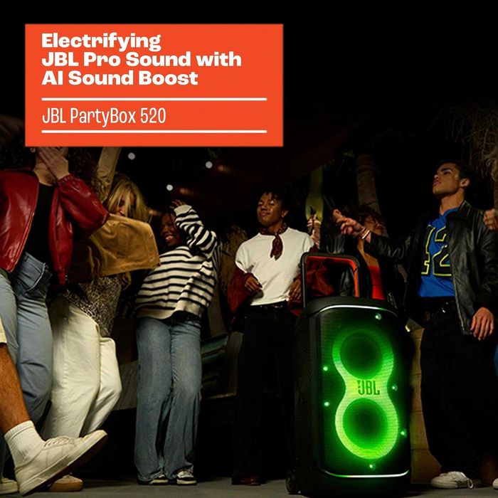 Нова пресносима bluetooth колона/аудио система JBL Partybox 520