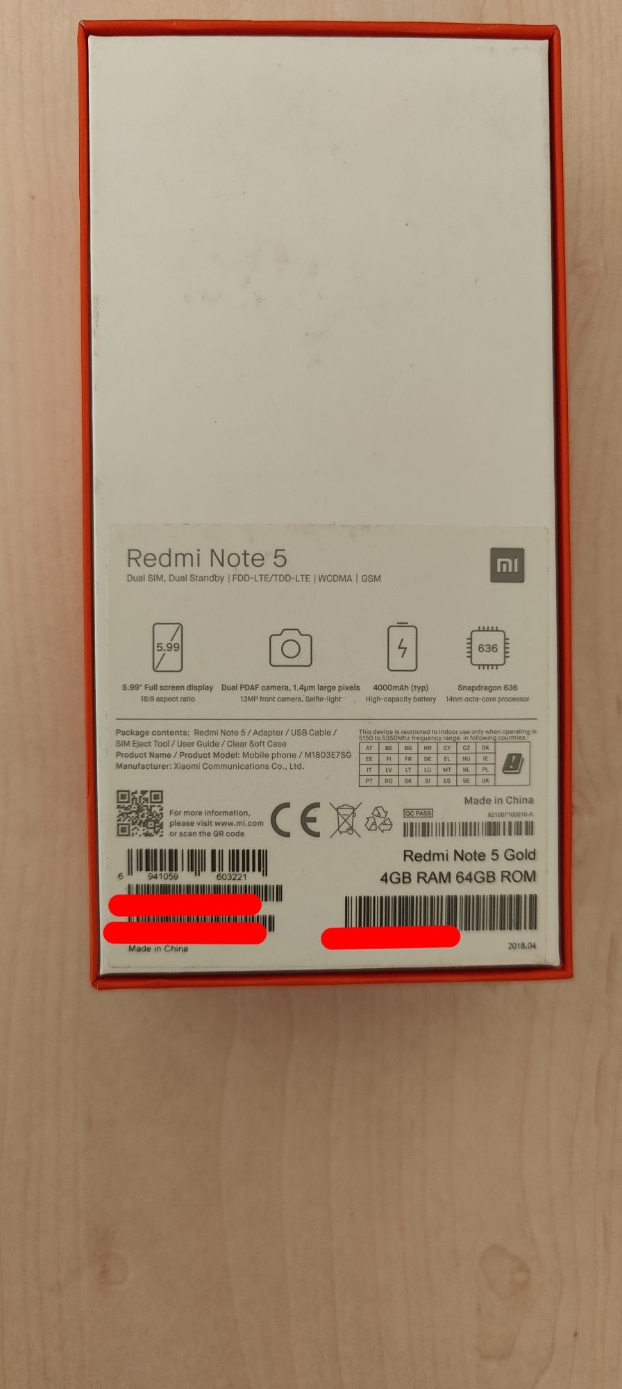 Продам смартфон Xiaomi Redmi Note 5