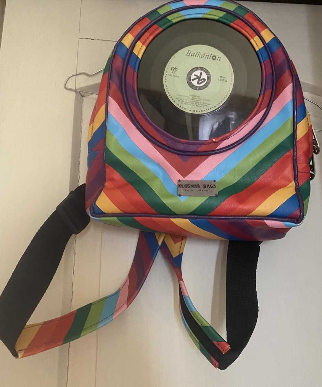 Раничка - MUSIC BACKPACK with integrated vinyl record от Kloshar bags